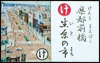 県都前橋 生糸の市